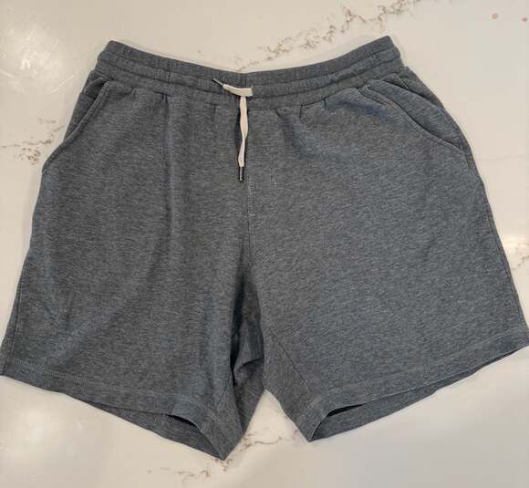 Linksoul Other - Linksoul Grey Heathered Knit Drawstring Lounge Shorts Size L